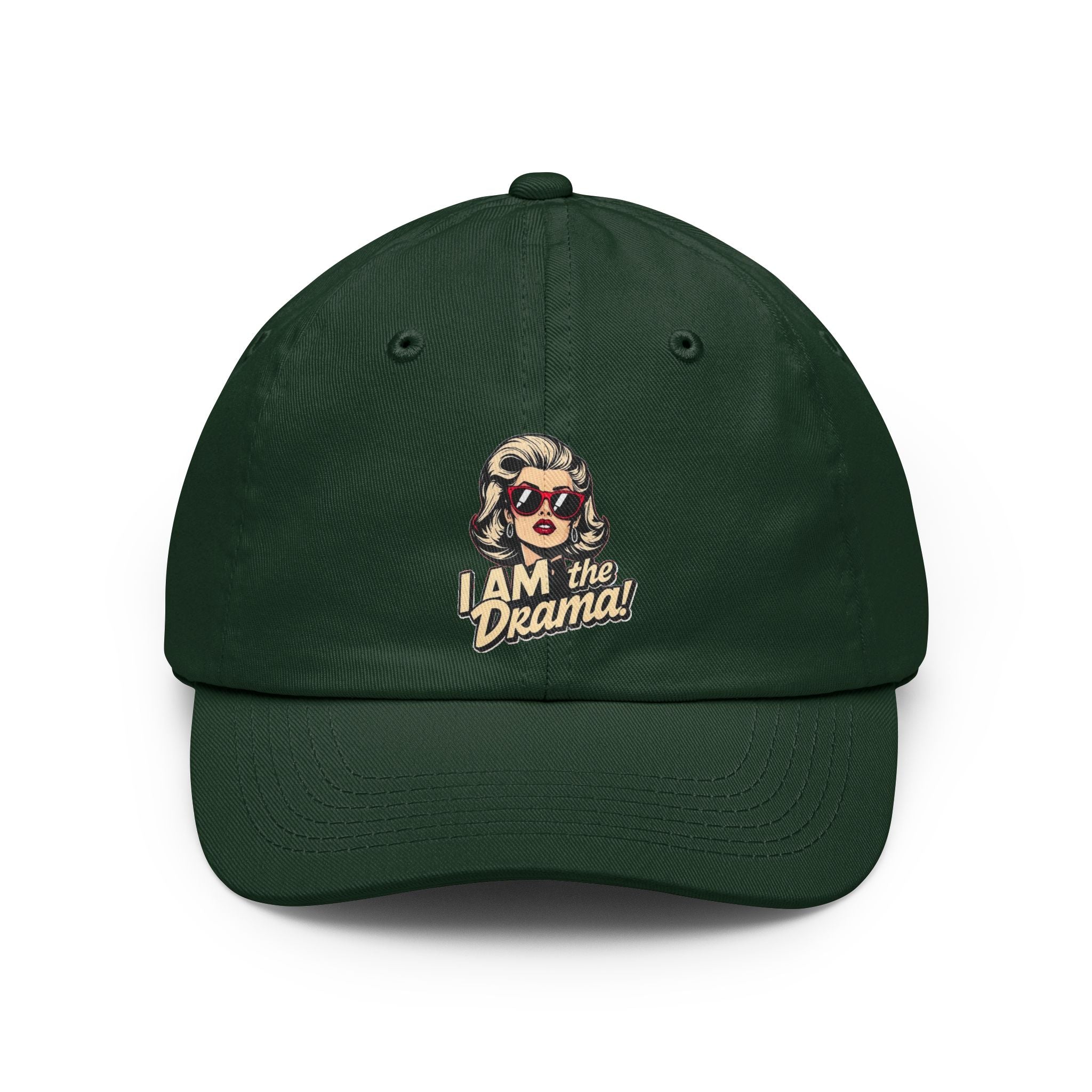 "I Am the Drama" Retro Pop Art Cap