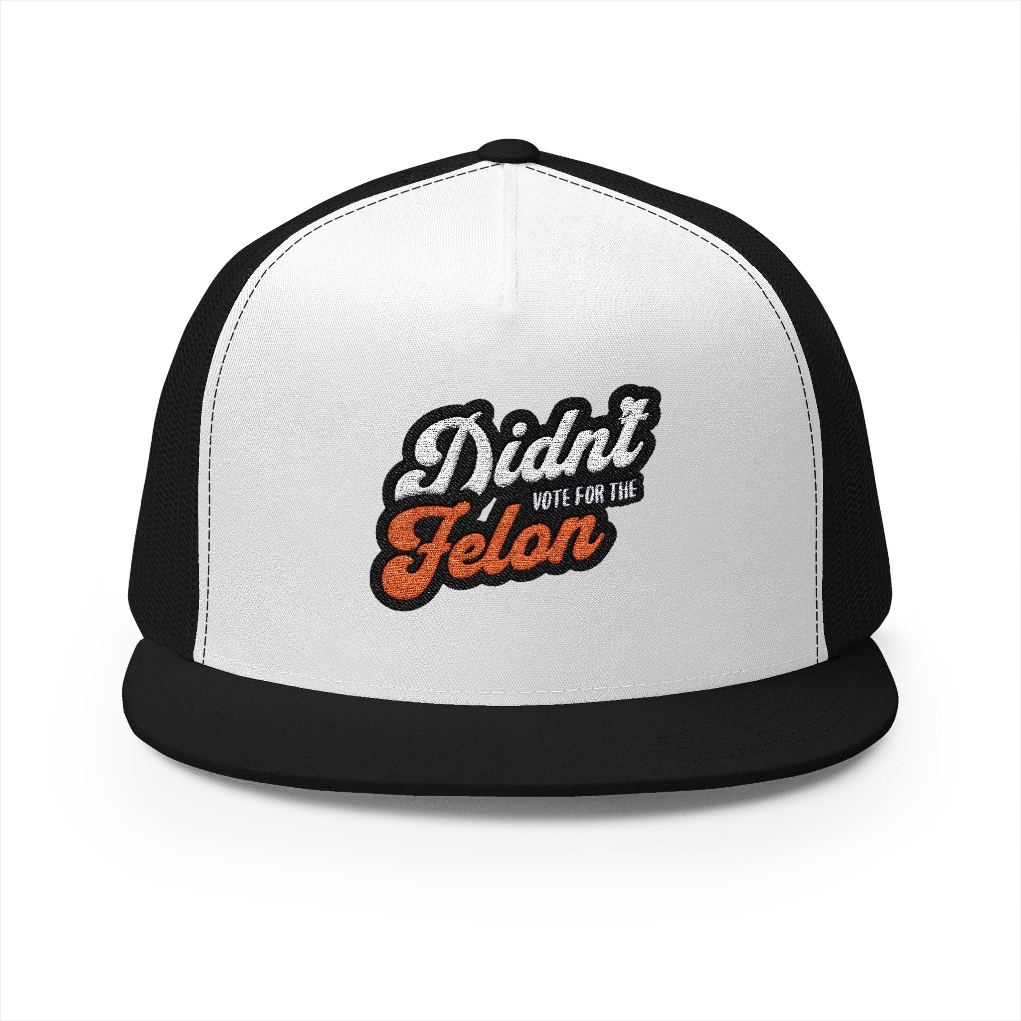 Didn’t Vote for the Felon 5 Panel Trucker Cap - Fun Political Statement Hat