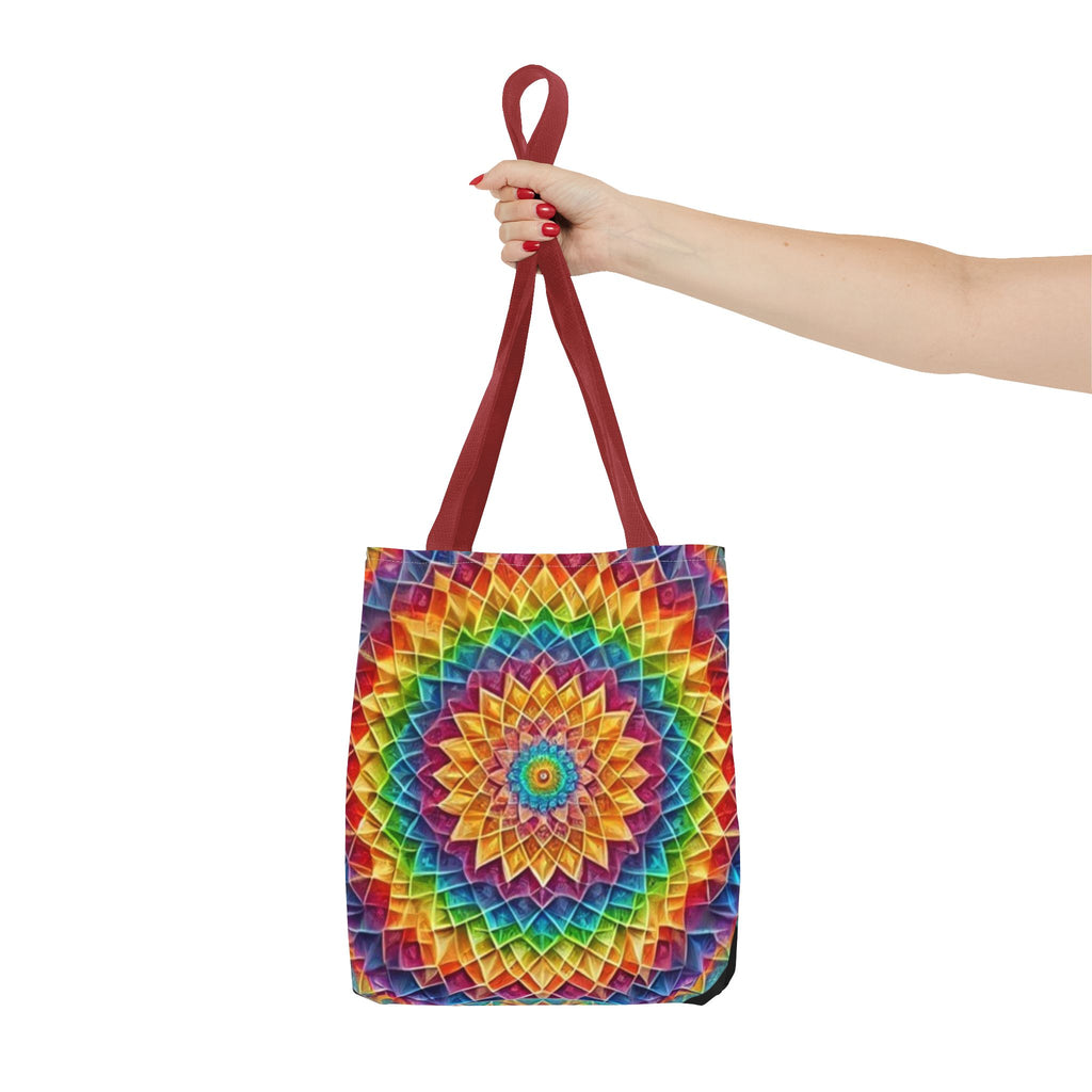 Rainbow Mandala Tote Bag