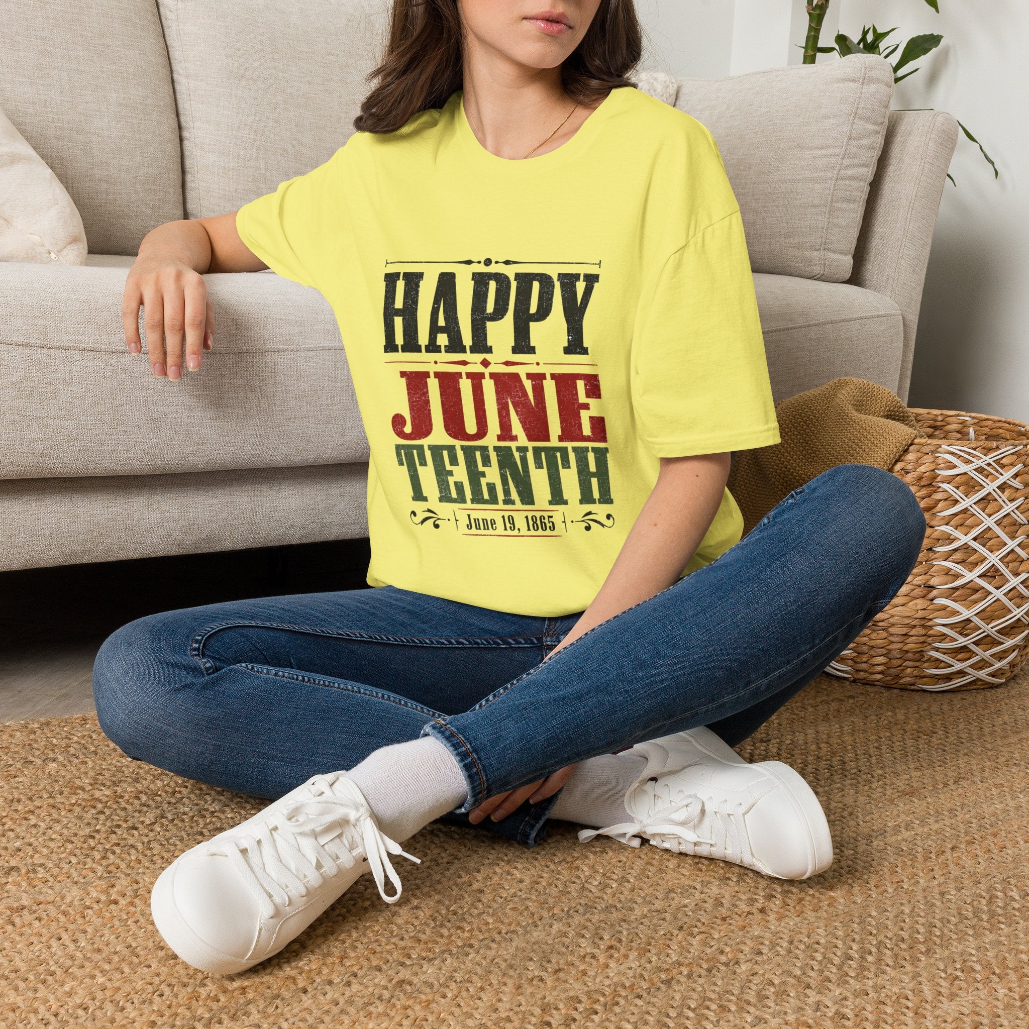 Juneteenth T-Shirt — "Happy Juneteenth" Celebration Tee