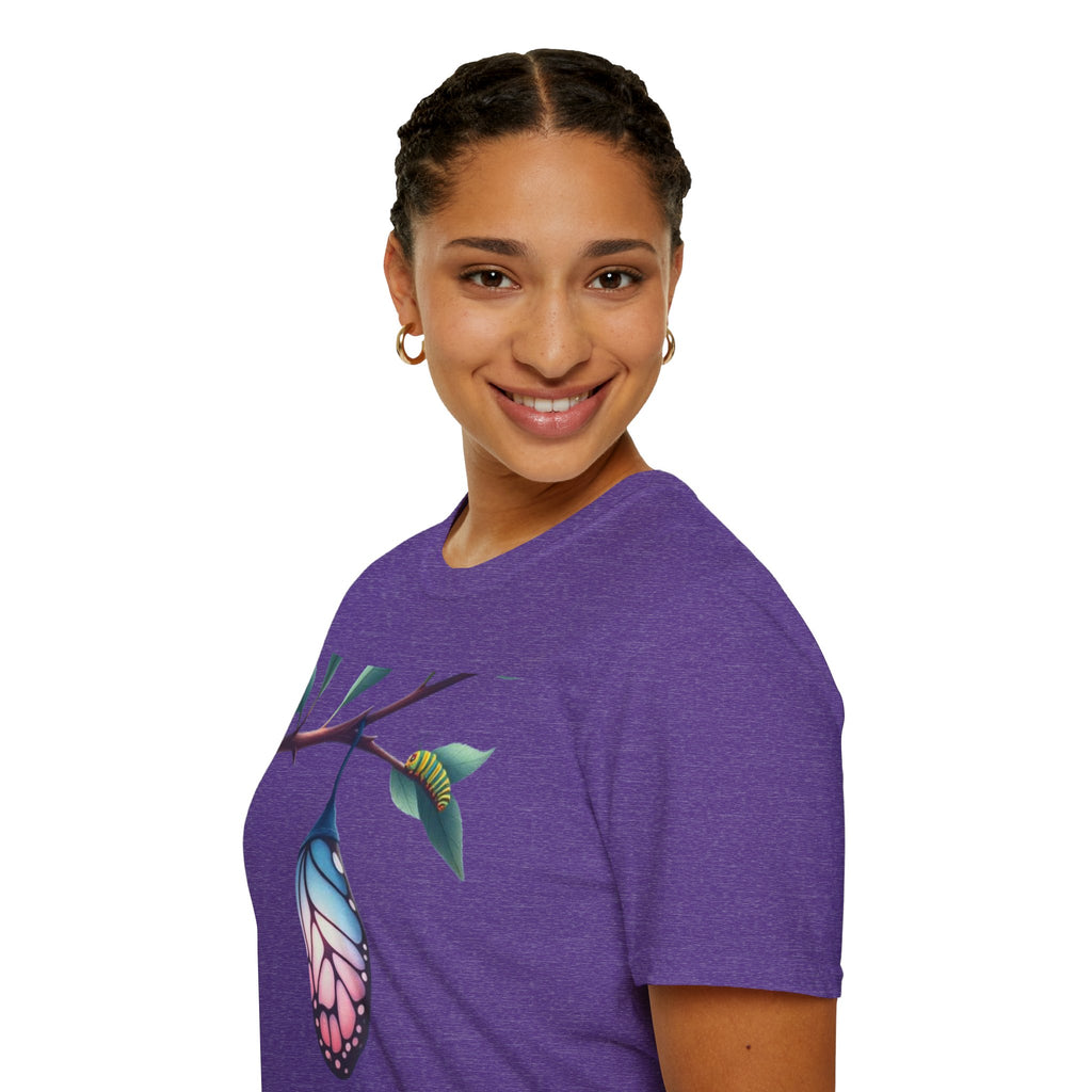 Trans Caterpillar to Butterfly Graphic T-Shirt