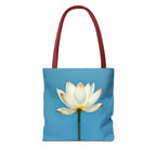 White Lily on Canvas Design - Tote Bag