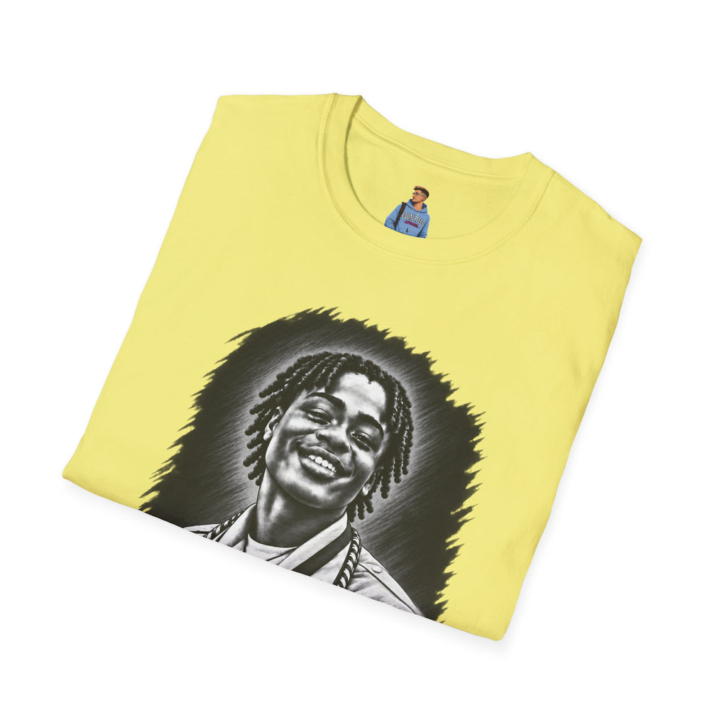 Smiling Portrait Front - In Memory of Pierre Damas Bel T-Shirt