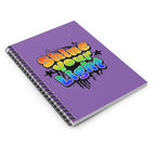 Shine Your Light Spiral Notebook - Colorful Ruled Notebook for Inspiration and Creativity