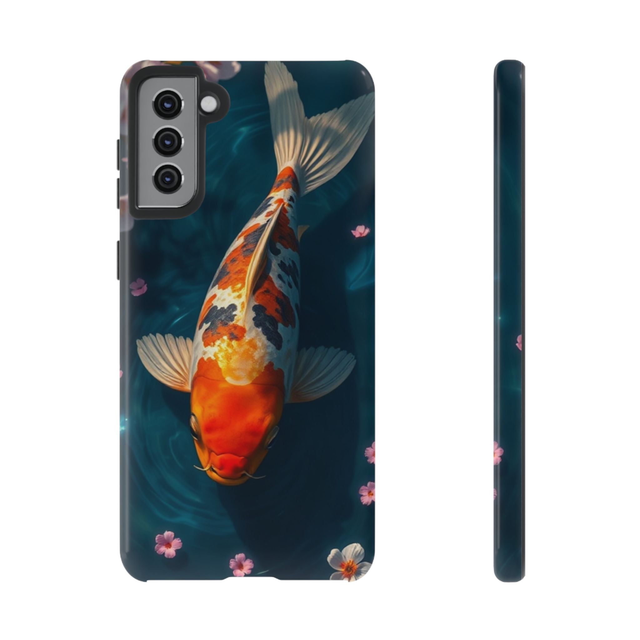 Peaceful Koi Cherry Blossom Tough Cases For Android & iPhone