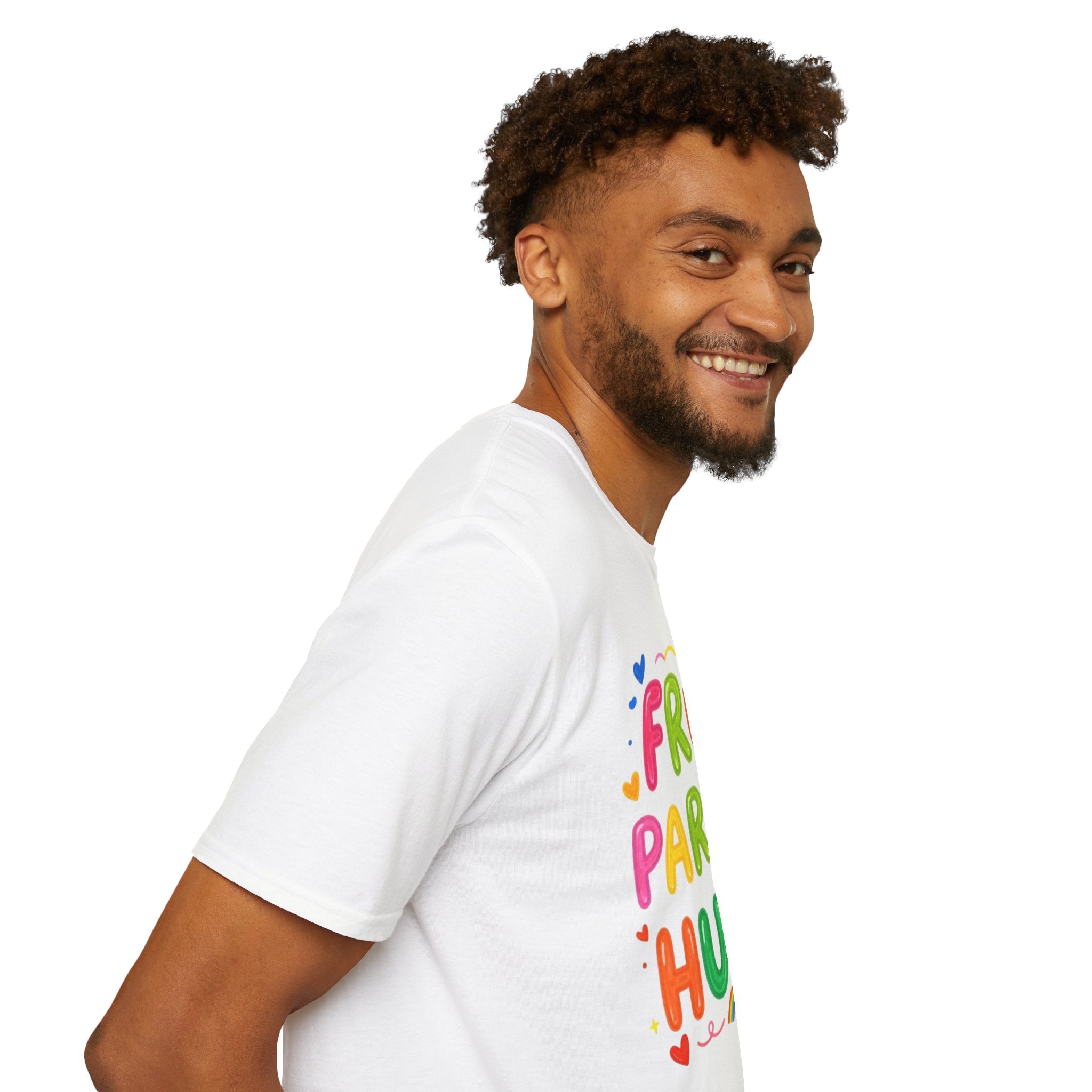 Free Parent Hugs T-Shirt — Colorful Affirming Pride