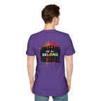 Unisex Softstyle T-Shirt: "Conversion Therapy is Torture" & "We All Belong" - LGBTQ+ Empowerment Tee