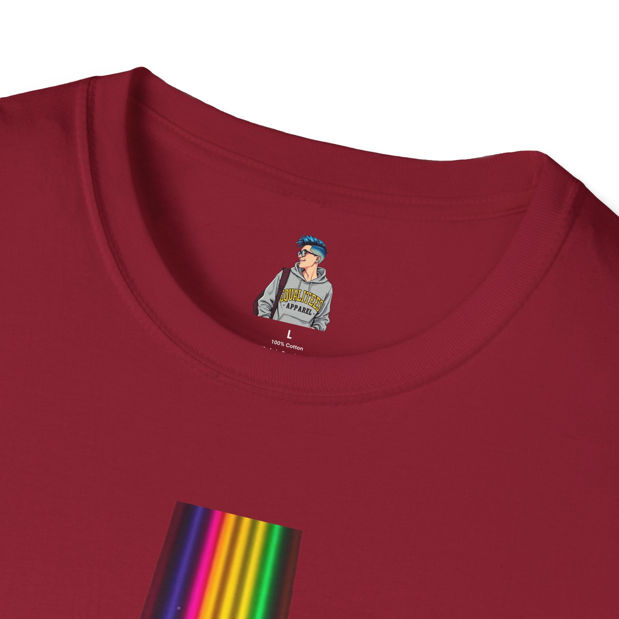 Unisex Softstyle T-Shirt - LGBTQ+ Empowerment T-Shirt: Conversion Therapy is Torture & We All Belong