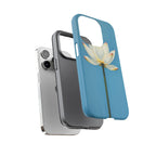 Open White Peace Lily Design Tough Case For Android & iPhone