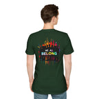 Unisex Softstyle T-Shirt: "Conversion Therapy is Torture" & "We All Belong" - LGBTQ+ Empowerment Tee