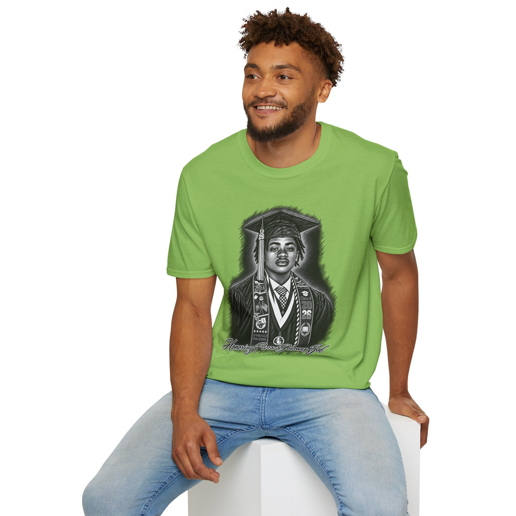 Portrait Front and Back - In Memory of Pierre Damas Bel T-Shirt