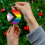 Pride Celebration Ceramic Ornaments - 4 Colorful Shapes