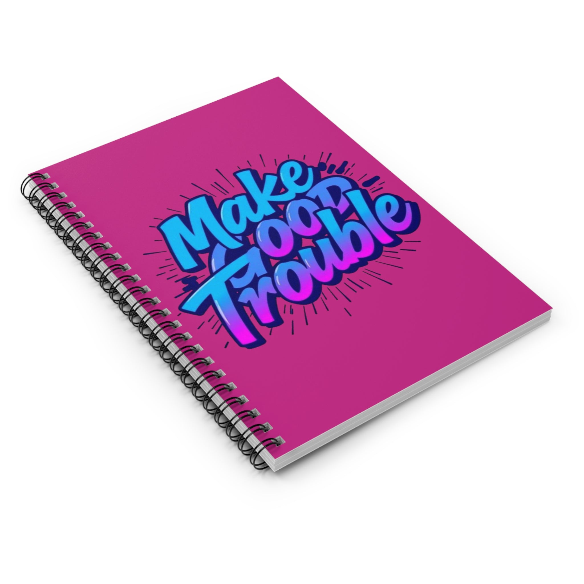 Make Good Trouble Spiral Notebook - Inspirational Ruled Journal for Creative Souls