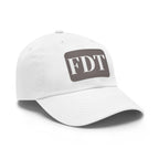 Stylish Dad Hat with FDT Leather Patch - Casual Sun Protection for Dads
