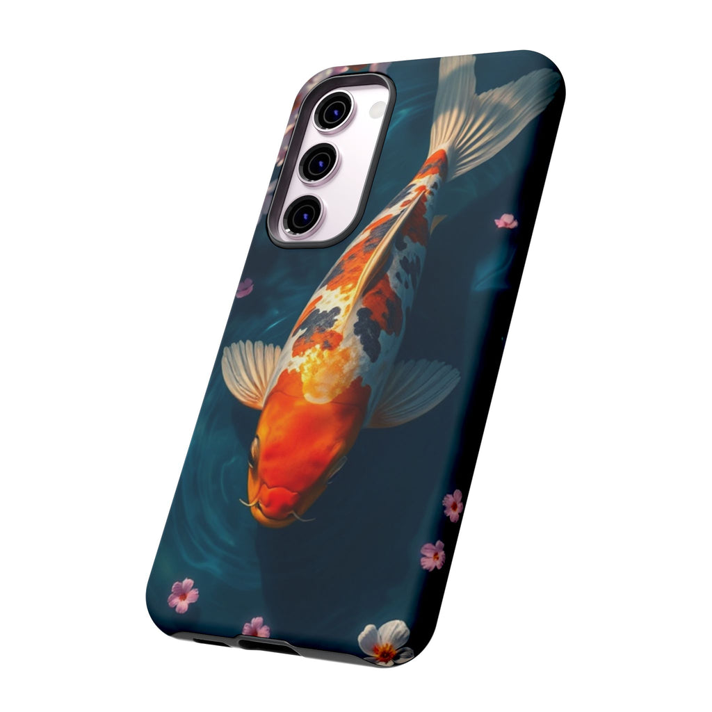 Peaceful Koi Cherry Blossom Tough Cases For Android & iPhone