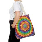 Rainbow Mandala Tote Bag