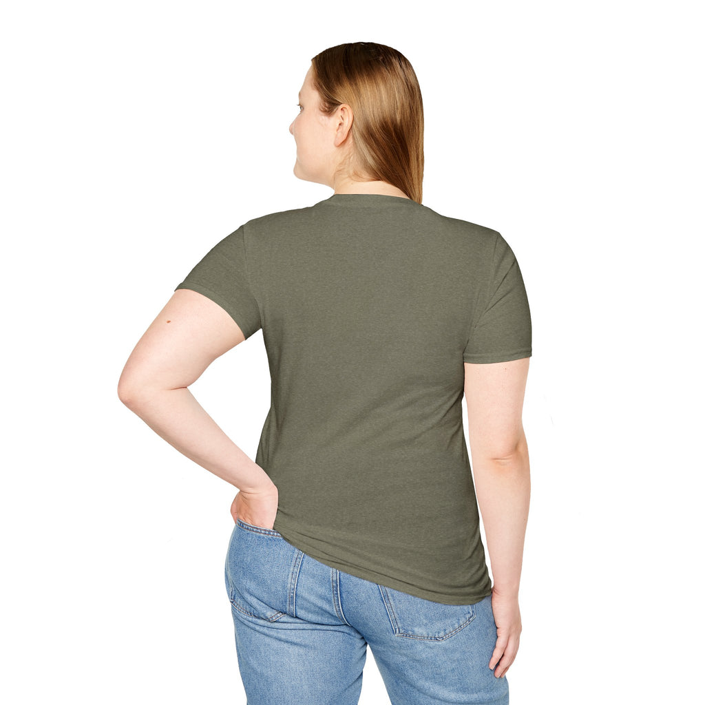 Unisex Softstyle T-Shirt with Eye Roll Emoji | Casual Graphic Tee for Everyday Humor