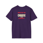 Unisex Softstyle T-Shirt - When Did You CHOOSE to Be Straight? Empowering LGBTQ+ Graphic Tee