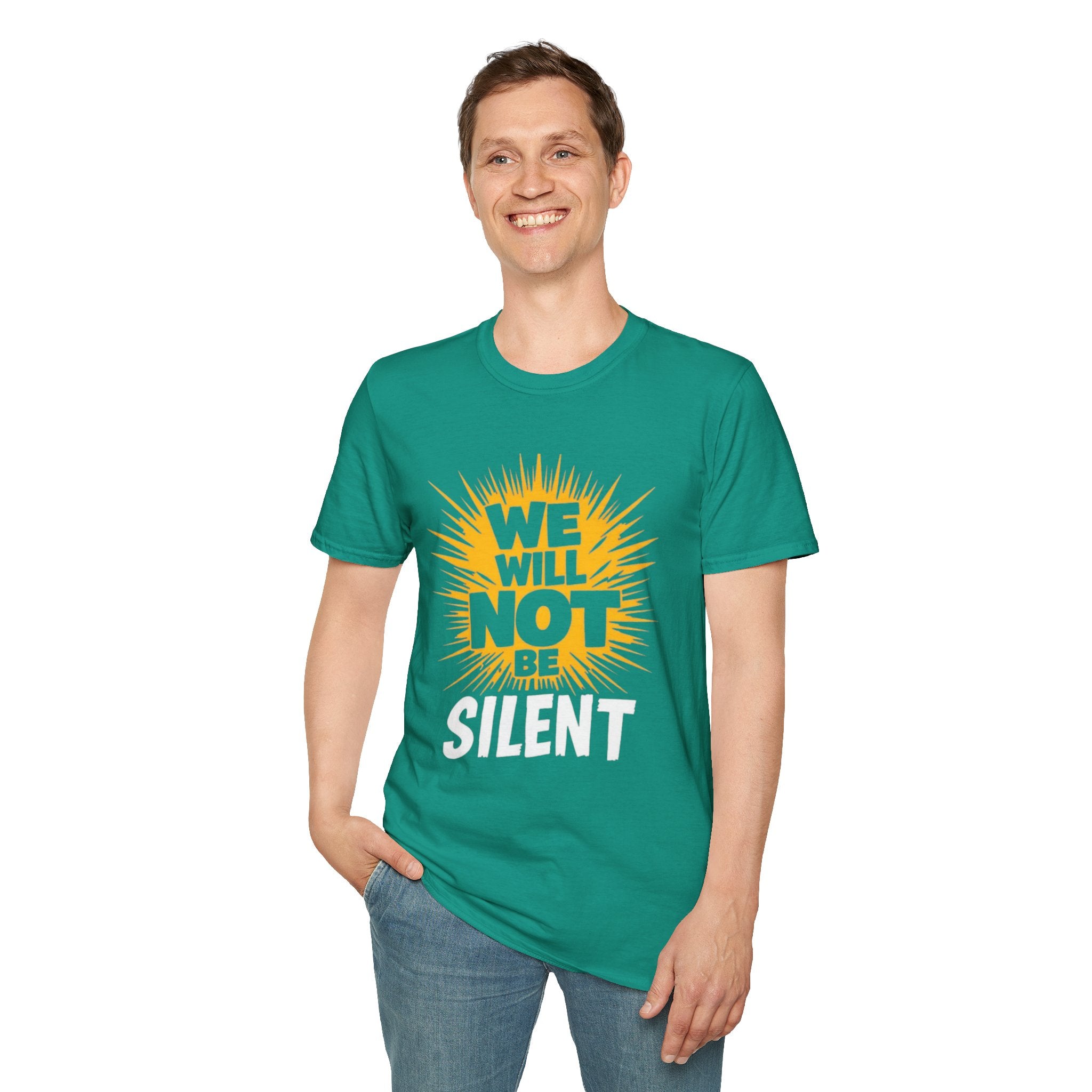Empowerment Graphic Tee - We Will Not Be Silent | Unisex Softstyle T-Shirt