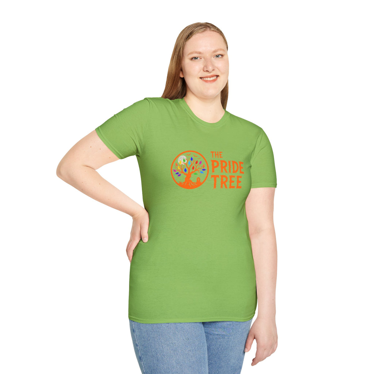 Orange Halloween Logo Pride Tree T-Shirt