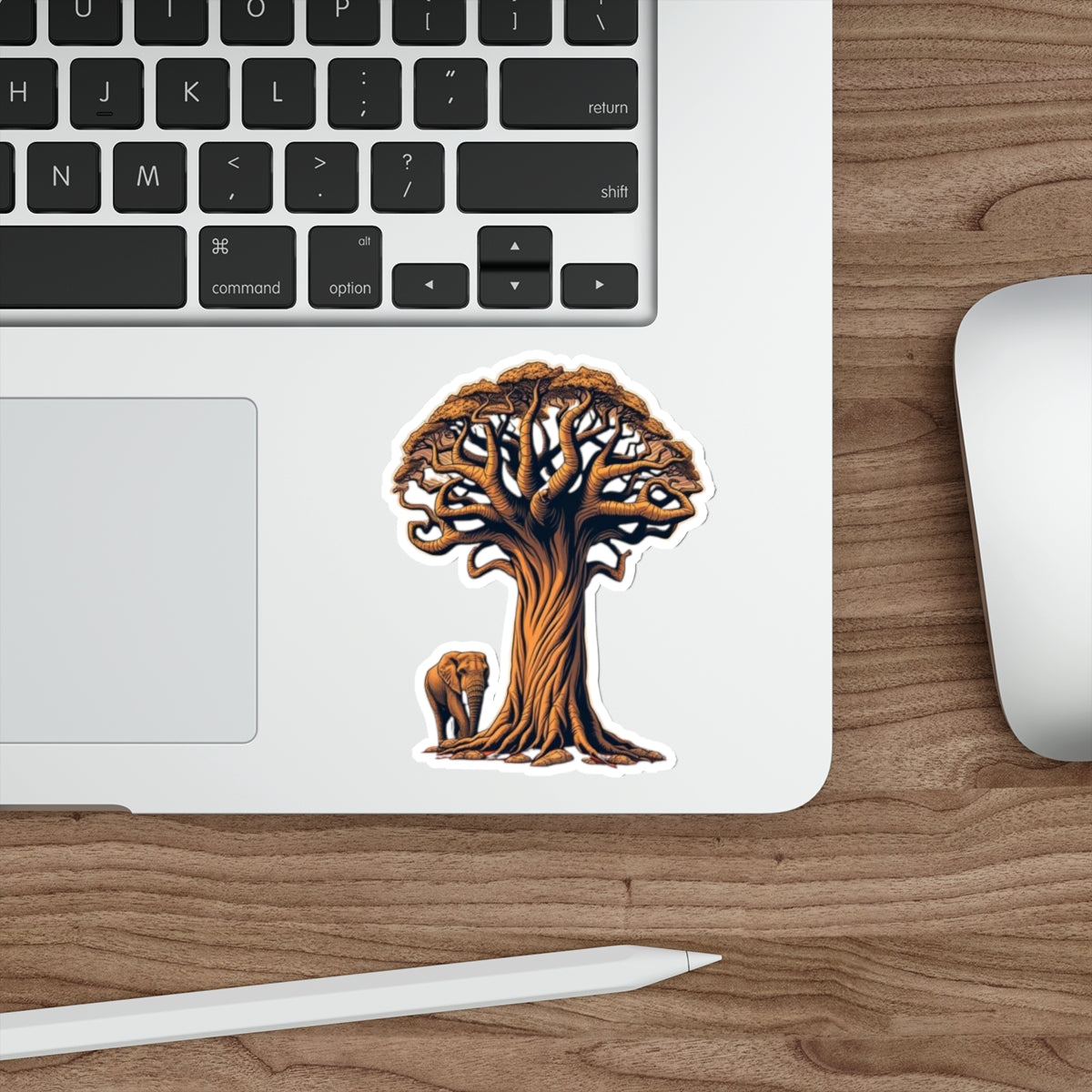 Die-Cut Stickers - Baobab Tree & Elephant