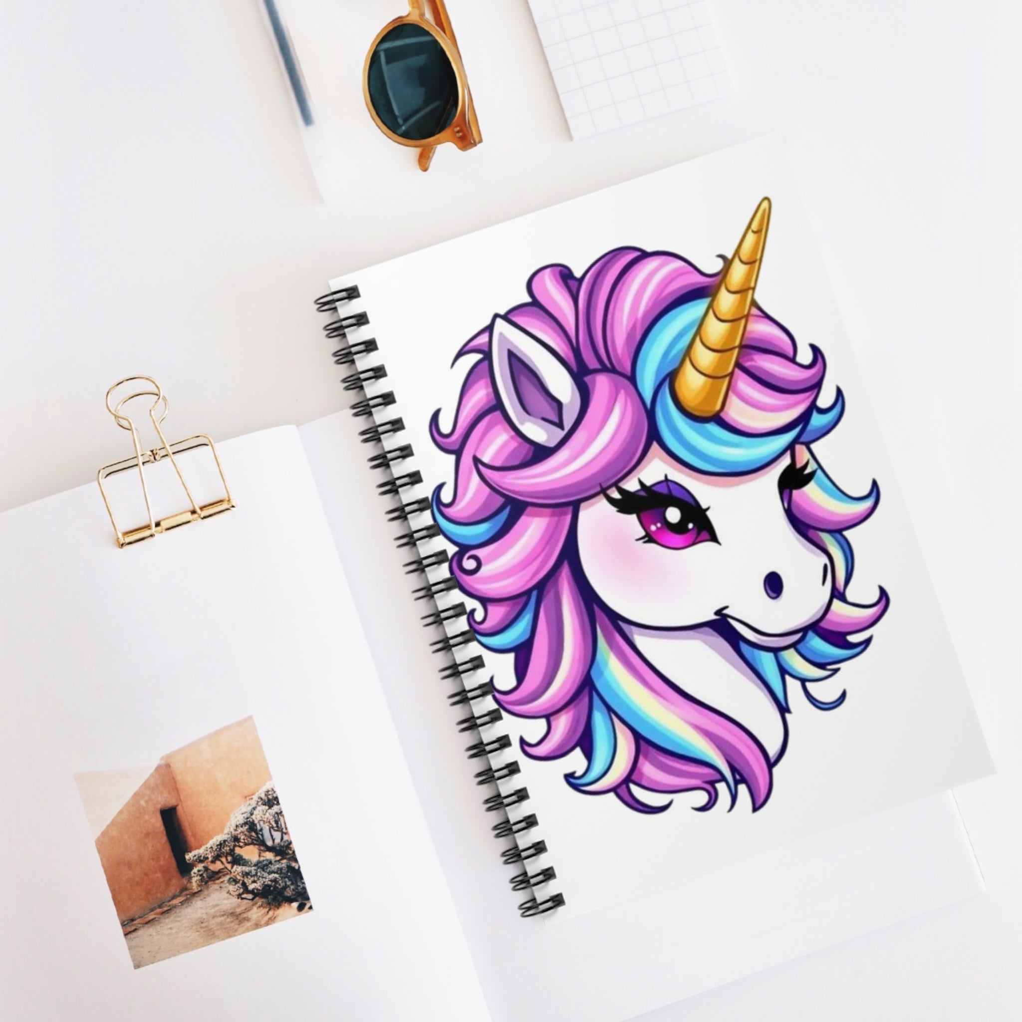 Magical Unicorn Spiral Notebook - Ruled Lines for Kids and Unicorn Lovers