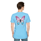 Trans Caterpillar to Butterfly Transformation T-Shirt, Unisex Graphic T-Shirt