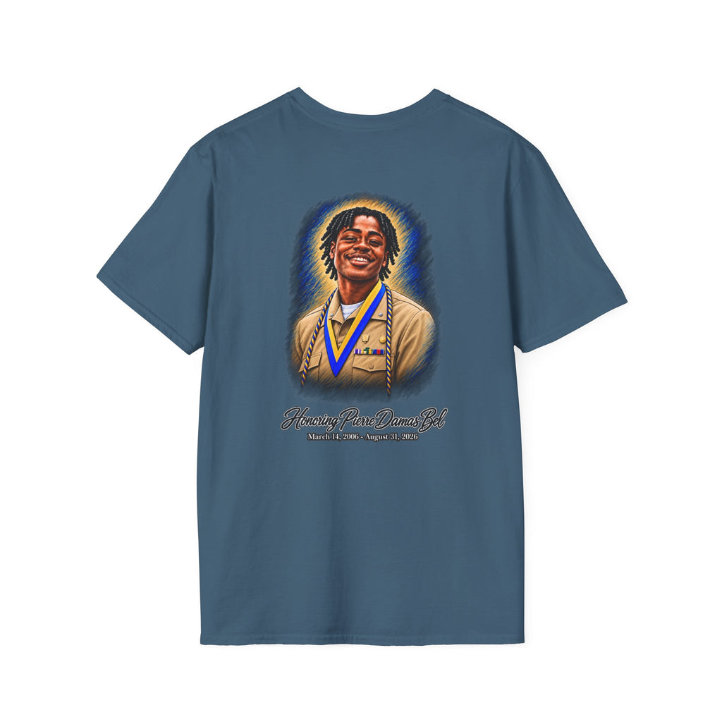 Portrait Front and Back - In Memory of Pierre Damas Bel T-Shirt