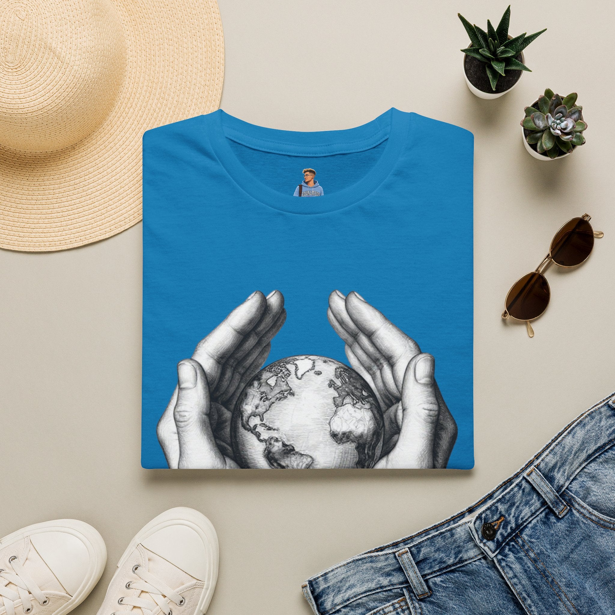 Earth in Your Hands T-Shirt — Protect the Planet Graphic Tee