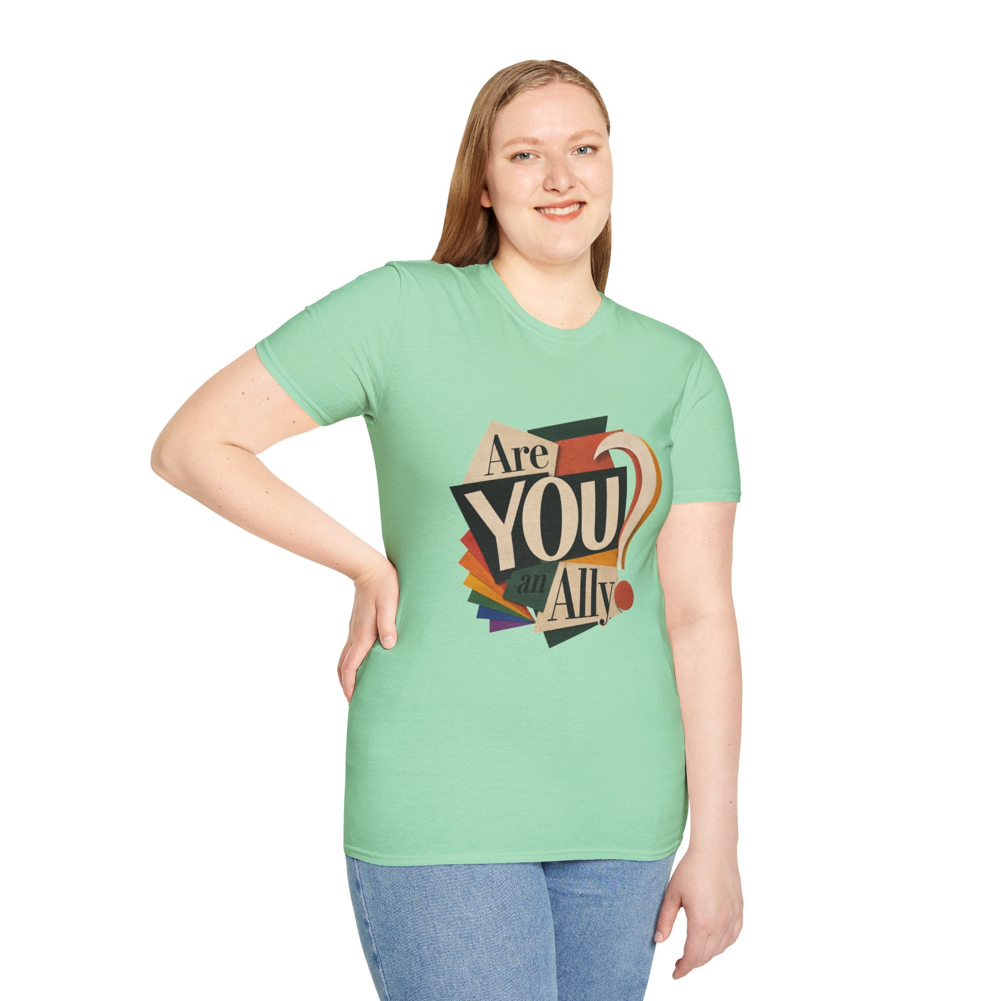 Are You An Ally? T-Shirt — Vintage Pride Ally Tee