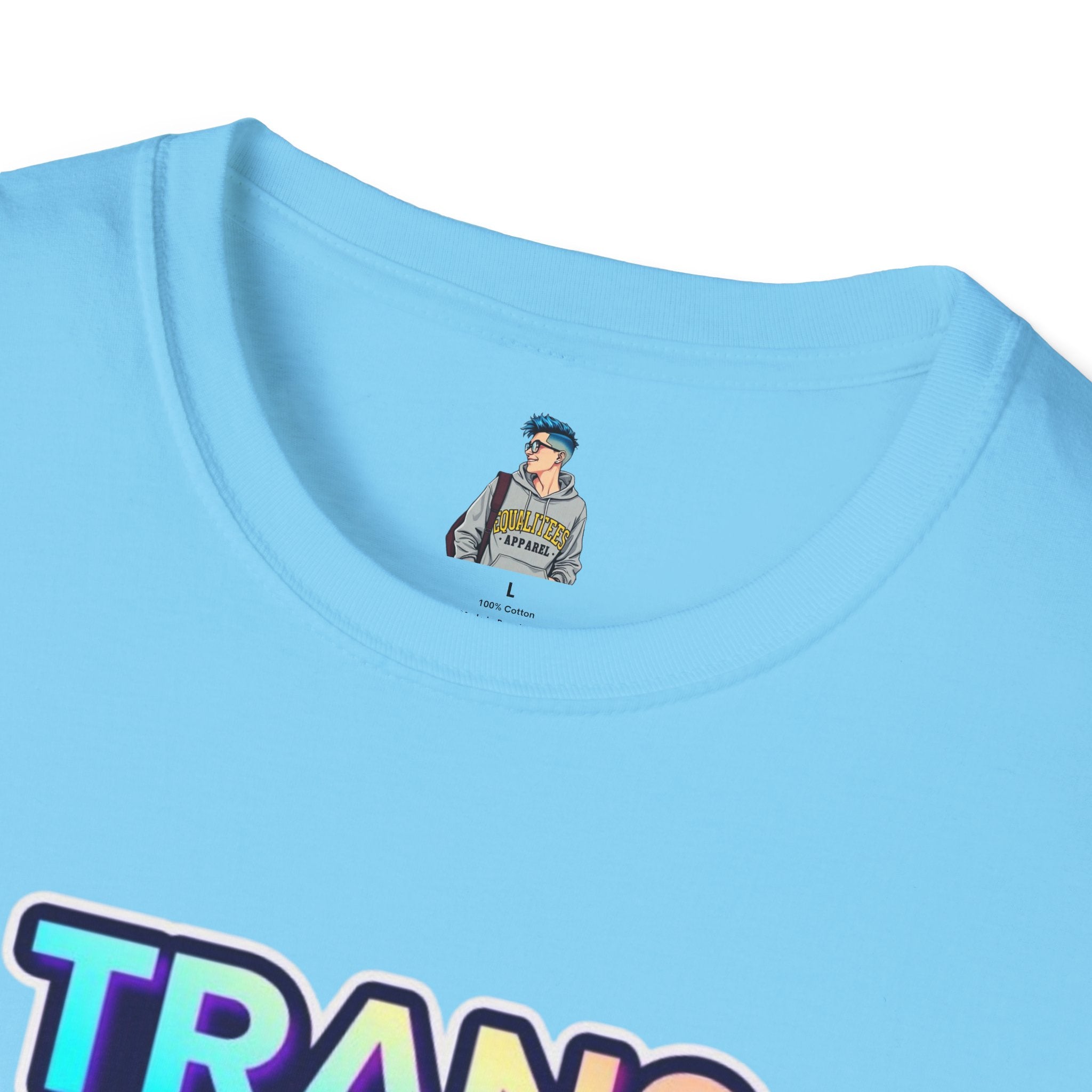 Unisex Softstyle T-Shirt - Trans Visibility Saves Lives Statement Tee