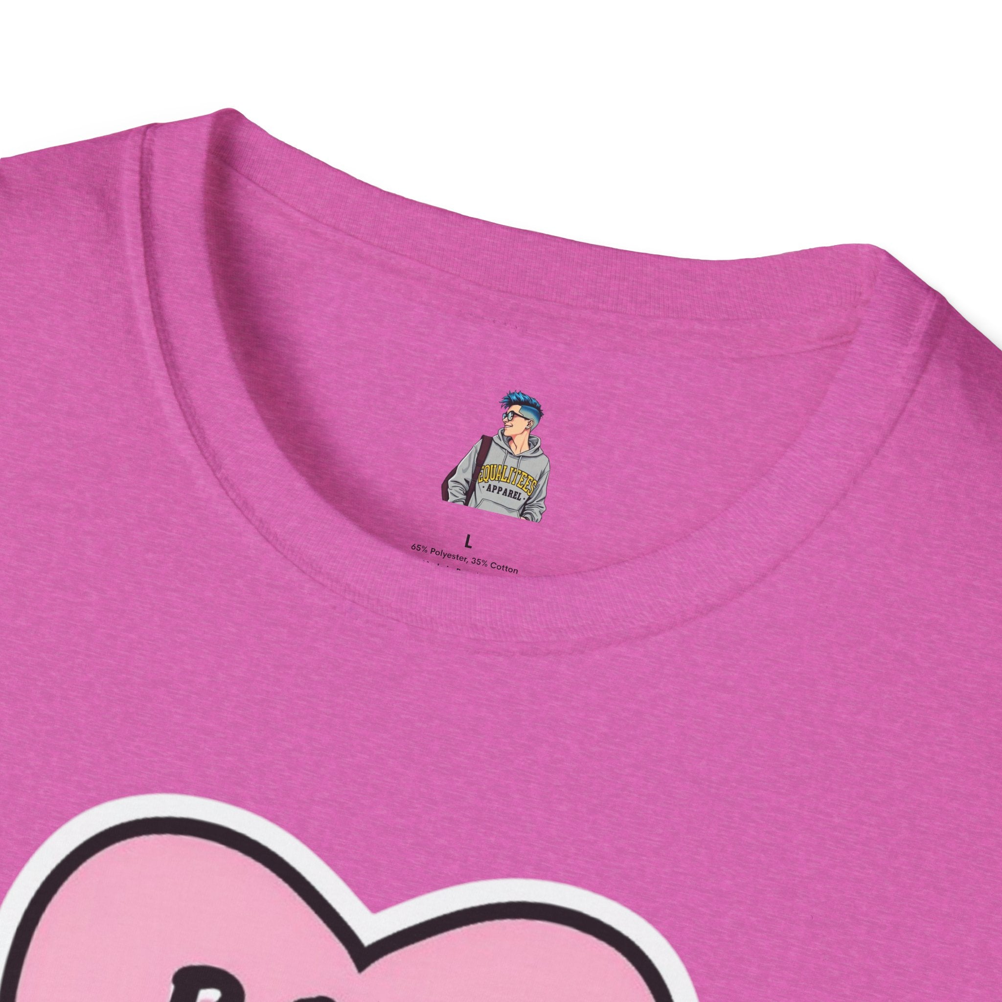 Unisex Softstyle T-Shirt - 'Boss Bitch' Heart Design - Funny Statement Tee
