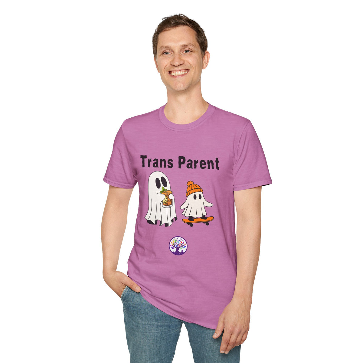 Trans Parent 5 Halloween Pride Tree Las Vegas T-Shirt