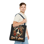 Love Costs Nothing, Give It Away Flag Tote Bag