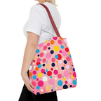 Dots and Drips over Pink Design - Tote Bag