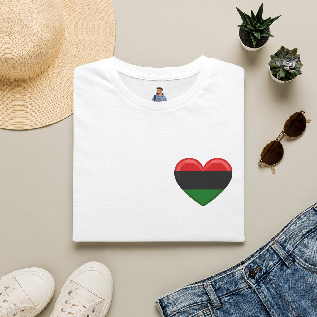 Unity and Heritage Unisex Softstyle T-Shirt with Pan-African Heart