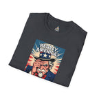 Uncle Sam in disbelief Really, America? Unisex softstyle T-Shirt