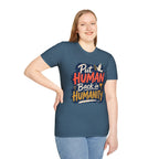 Put Human Back in Humanity T-Shirt — Inspirational Peace Dove Tee
