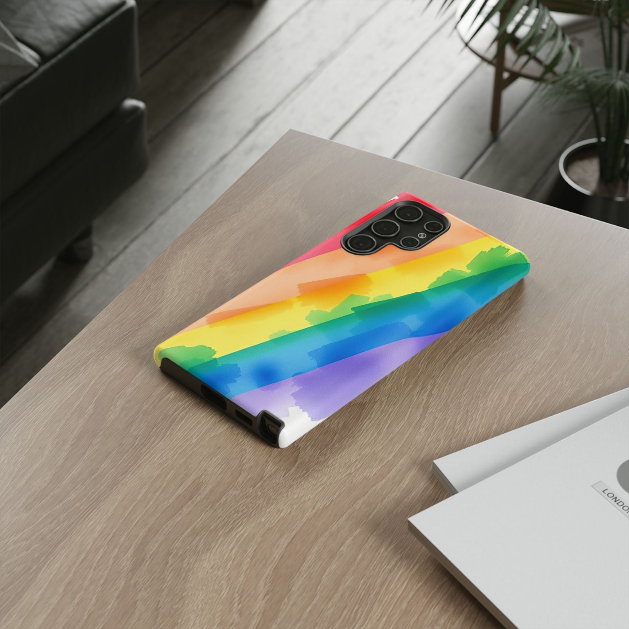 Rainbow Watercolor Art Tough Cases For Android & iPhone