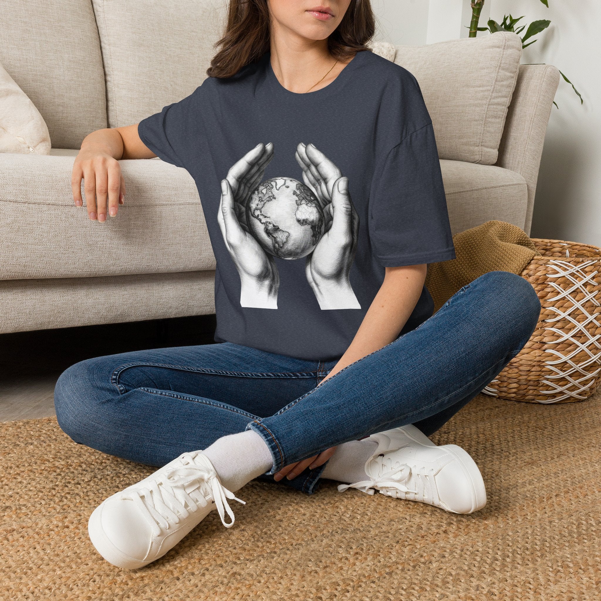 Earth in Your Hands T-Shirt — Protect the Planet Graphic Tee