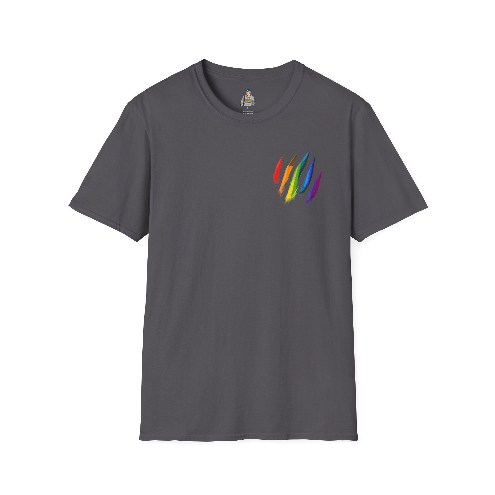 Rainbow Scratch Unisex Softstyle T-Shirt - Casual Comfort for All Occasions