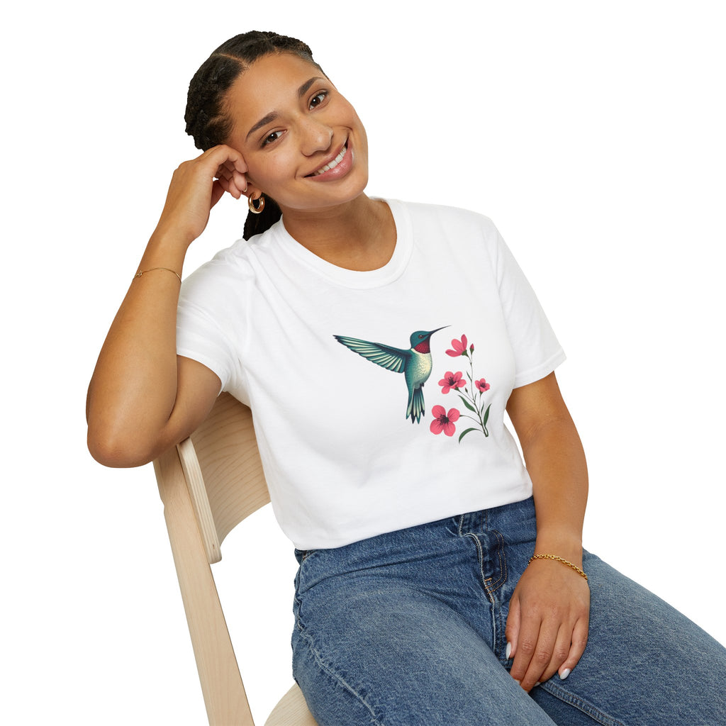 Floral Hummingbird T-Shirt