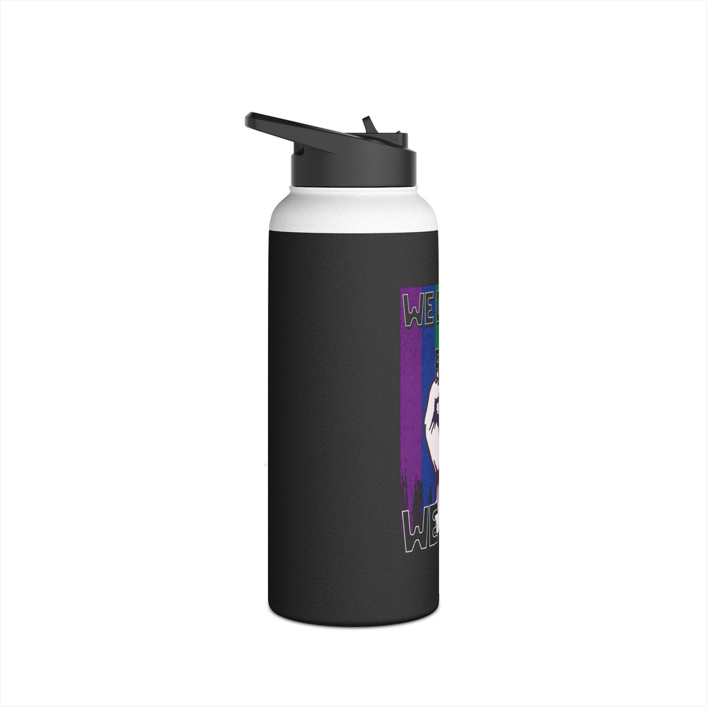 Teaching While Queer Stainless Steel Water Bottle - Perfect for Educators and Allies