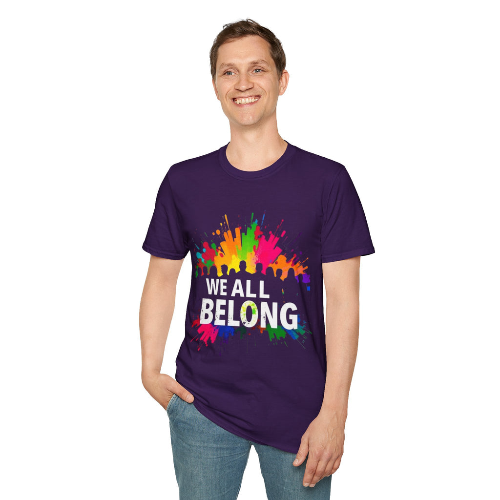 Unisex Softstyle T-Shirt - 'We All Belong"