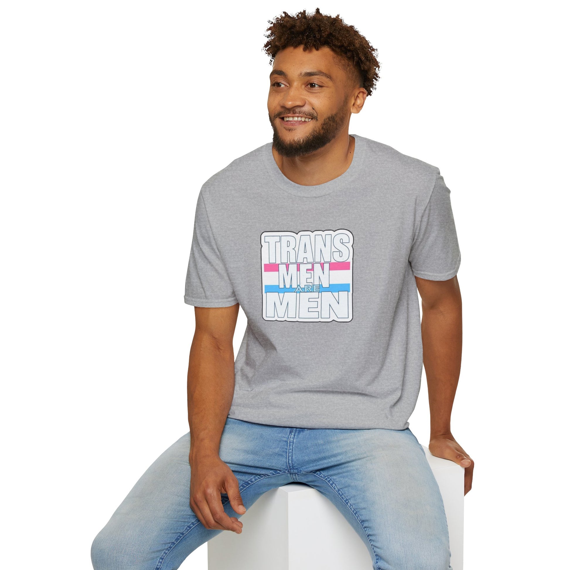 Unisex Softstyle T-Shirt - 'Trans Men Are Men' Statement Tee