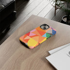 Colorful Geometric Tough Phone Case for iPhone