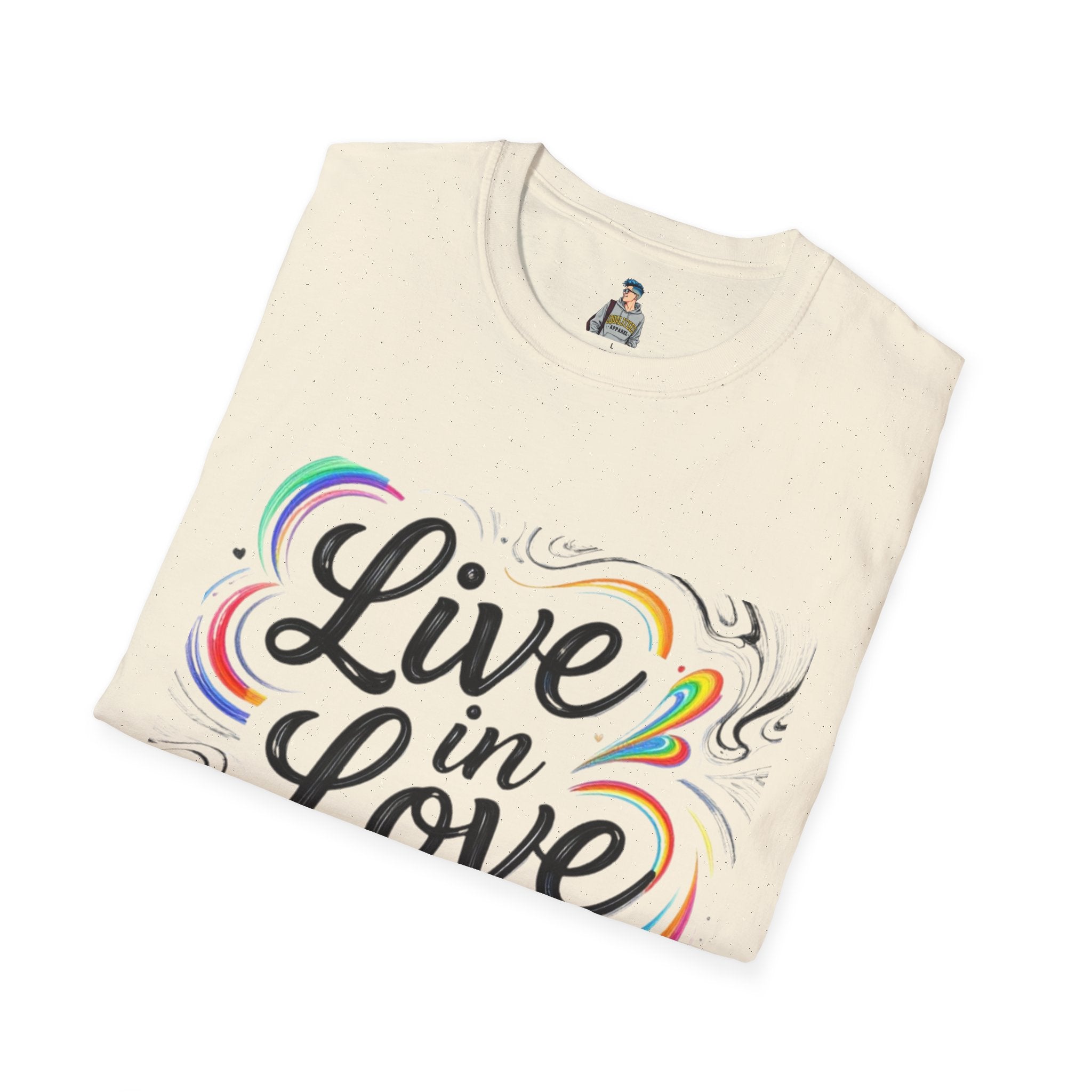 Live in Love T-Shirt — Inspirational Script Tee