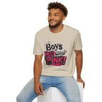 Boys Can Wear Pink T-Shirt — Bold Retro Feminist Graphic Tee