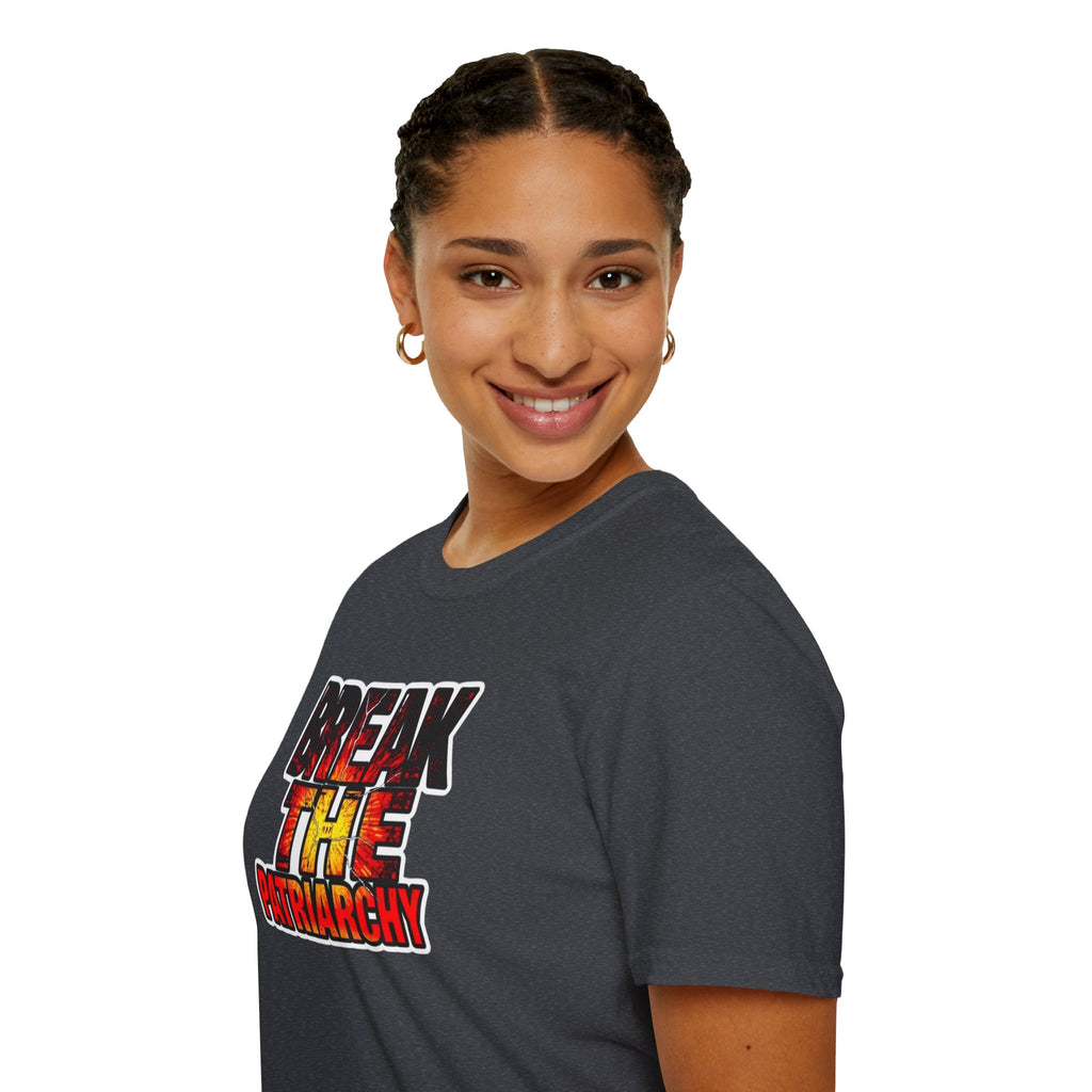 Break the Patriarchy Unisex Softstyle T-Shirt - Empowerment Wear for Social Change