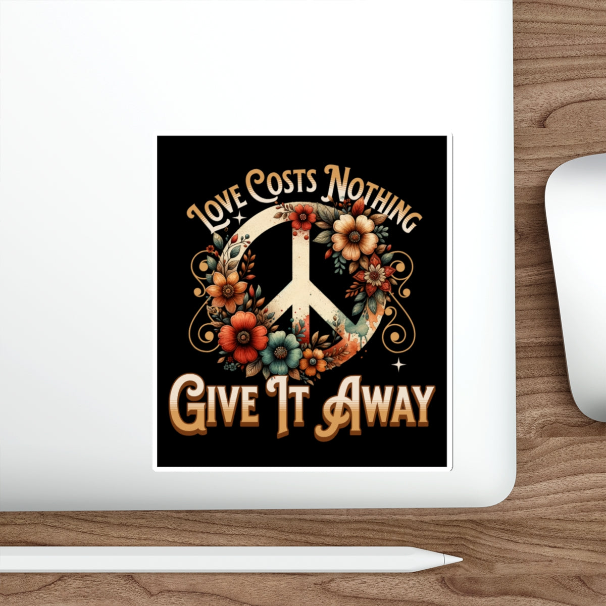 Die-Cut Stickers - Love Costs Nothing, Give It Away